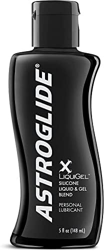 Astroglide X Liquigel חומר סיכה אישי | סיכה אישית סיליקון מהפכנית וג'ל היברידי | קל משקל ומשי | לגברים, נשים וזוגות